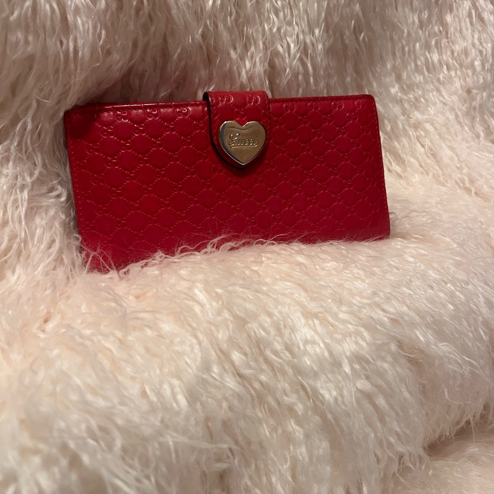 Gucci | Microguccisima | Heart Continental Red Wallet
